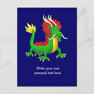 Souveräner chinesischer Drache Postkarte