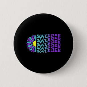 Souveräner Suizidpräventions-Bewusstseinssonnenblu Button