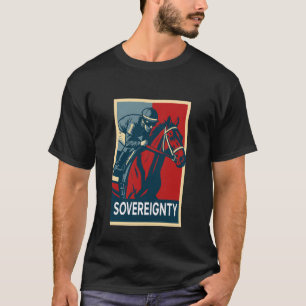 Souveränität Pferd, Pferderennen, Del Mar, Santa A T-Shirt