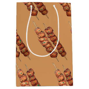 Souvlaki Fleisch Schweinefleisch Skewer Griechisch Mittlere Geschenktüte