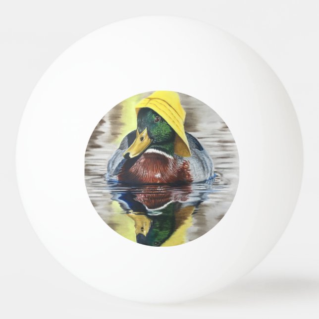 Souwester Ducky   Tischtennisball (Vorderseite)