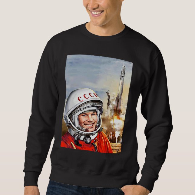 Soviet Gagarin Cosmonaut Space Program Vintage CCC Sweatshirt (Vorderseite)