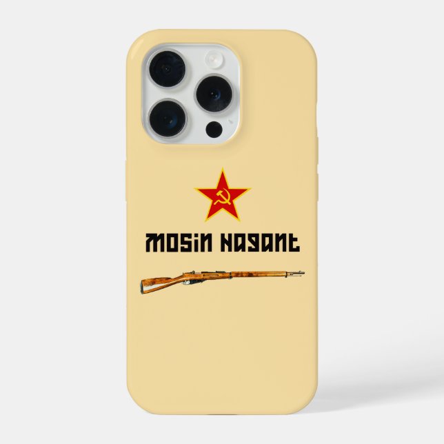 Soviet Mosin Nagant Rifle Phone Case iPhone 15 Pro Hülle (Rückseite)