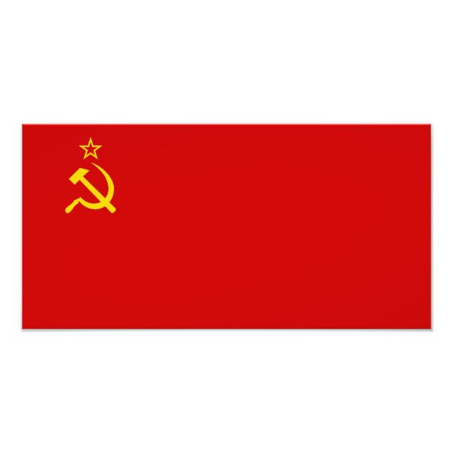 Soviet Union Flag Fotodruck (Vorne)