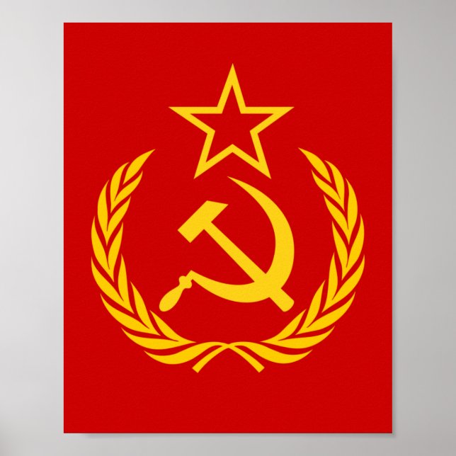 Soviet Union Flag Poster (Vorne)