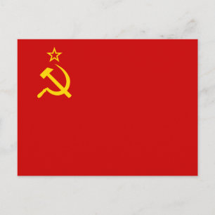 Soviet Union Flag Postkarte