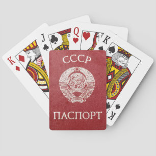 Soviet Union Passport Spielkarten