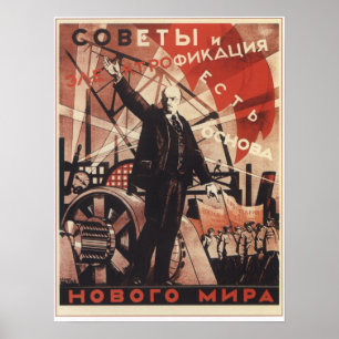 Soviets and Electricity Poster