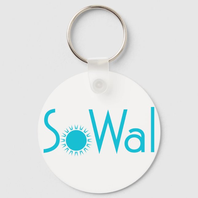 SoWal South Walton Landkreis mit Sun Schlüsselanhänger (Vorderseite)
