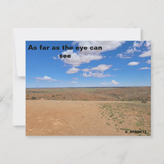 Soweit das Auge sehen kann Postkarte