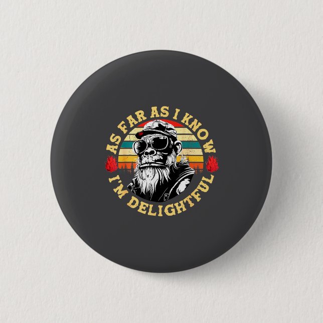 Soweit ich weiß, bin ich ein reizvoller lustiger A Button (Vorderseite)