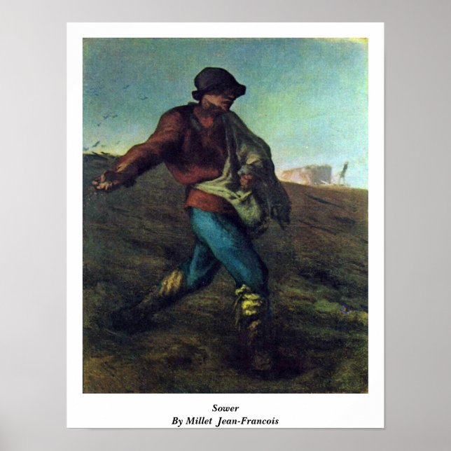 Sower by Millet (II), Jean-Francois Poster (Vorne)