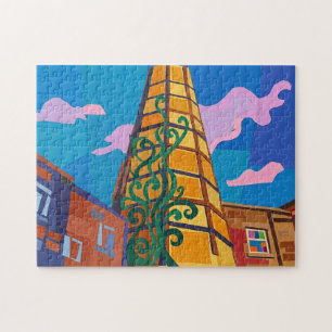Sowerby Bridge Carlton Mill Schornstein Kunst