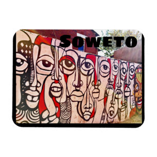 Soweto-Kunst Südafrika Magnet