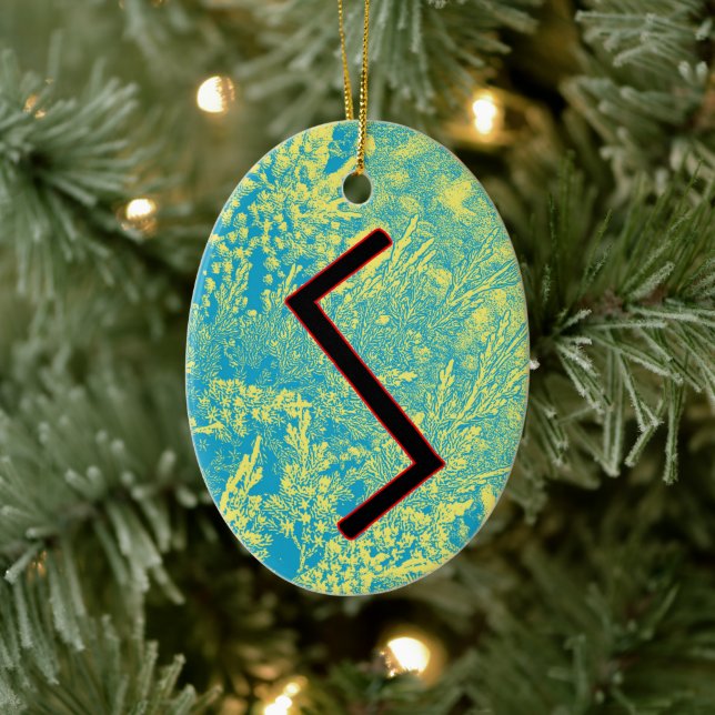 Sowilo Viking Rune Yule Ornement - Succès! (Arbre)
