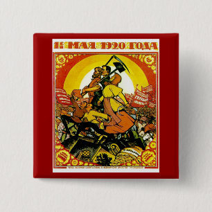 Sowjet Knopf des Maifeiertags-1920 Button