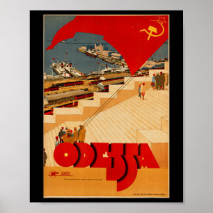 Sowjet Odessa Ukraine Cccp Ussr Vintage Poster 