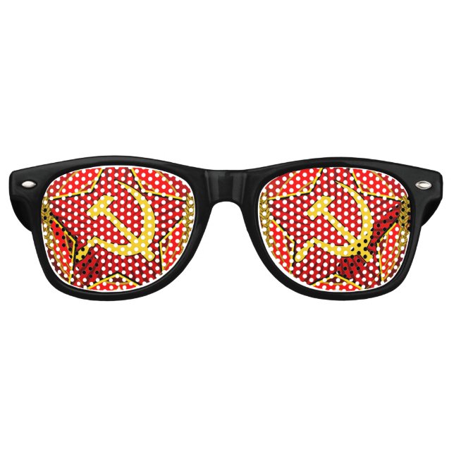 Sowjethammer und Sichel Partybrille (Vorderseite)