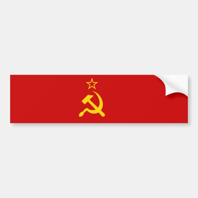 Sowjetische Gewerkschaft (UdSSR) (kommunistischer  Autoaufkleber (Vorne)