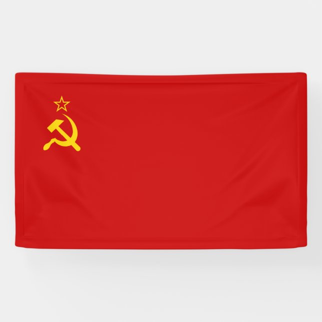 Sowjetische Gewerkschaft (UdSSR) (kommunistischer  Banner (Horizontal)