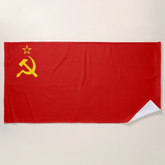 Sowjetische Gewerkschaft (UdSSR) (kommunistischer  Strandtuch (Vorderseite)
