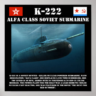 Sowjetische Klassen-Unterwasserdruck des Poster