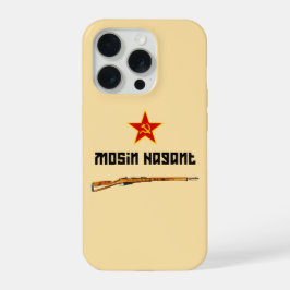 Sowjetische Mosin-Nagant-Gewehr-Handyhülle iPhone 15 Pro Hülle