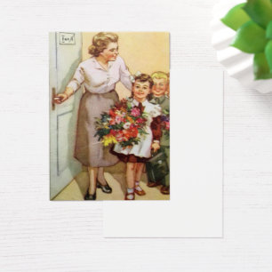 Sowjetische Postkarte für den Schulurlaub
