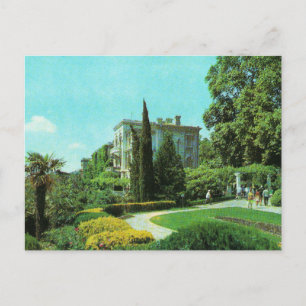 Sowjetische Postkarte Livadia-Palast und Park
