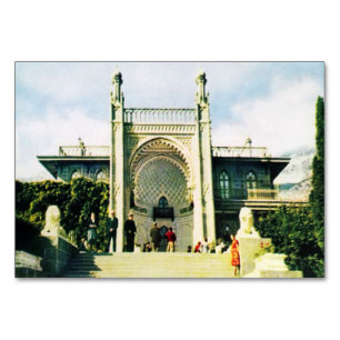 Sowjetische Postkarte mit dem Vorontsov-Palast in Tischnummer