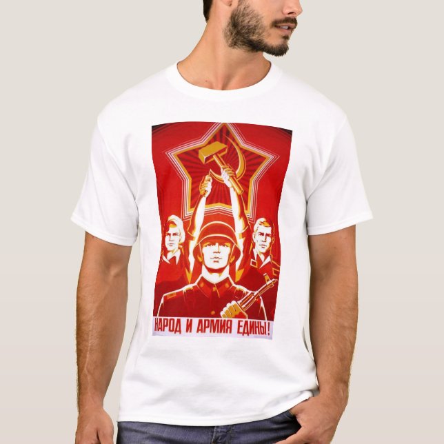 Sowjetische Propaganda WW1 T-Shirt (Vorderseite)