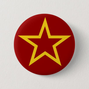 Sowjetischer Flaggensternknopf Button