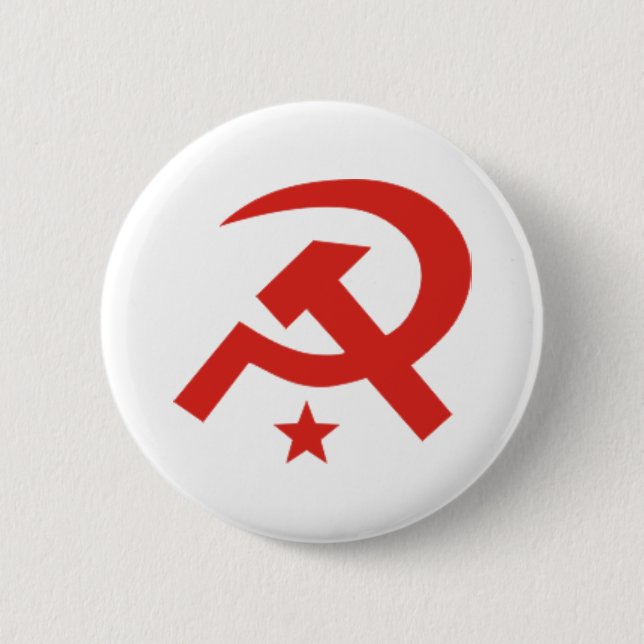Sowjetischer Hammer und Sichelentwurf Button (Vorderseite)