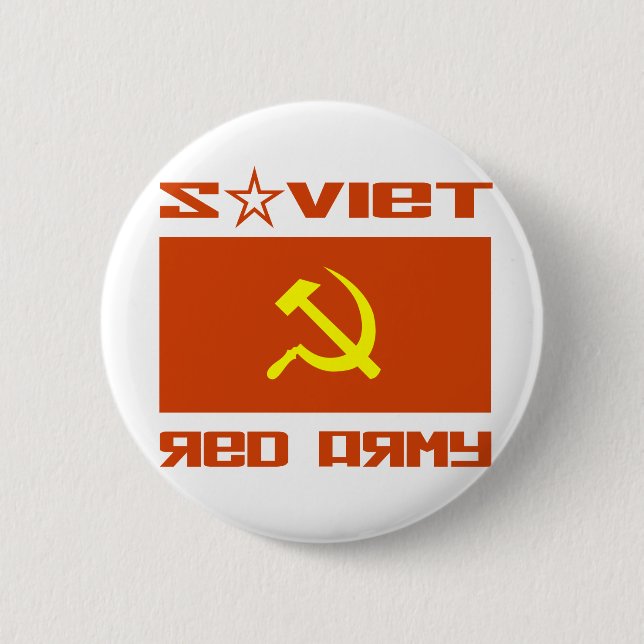 Sowjetischer rote Armee-Hammer u. Sichel Button (Vorderseite)