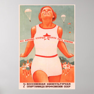 sowjetischer Sport Poster