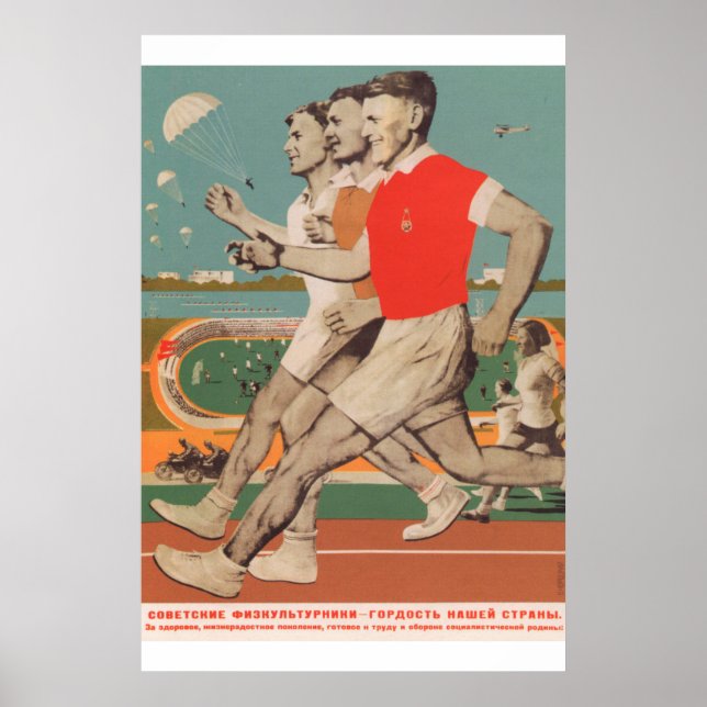 sowjetischer Sport Poster (Vorne)