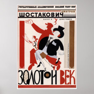 Sowjetisches Ballett "goldenes Zeitalter" 1982 Poster