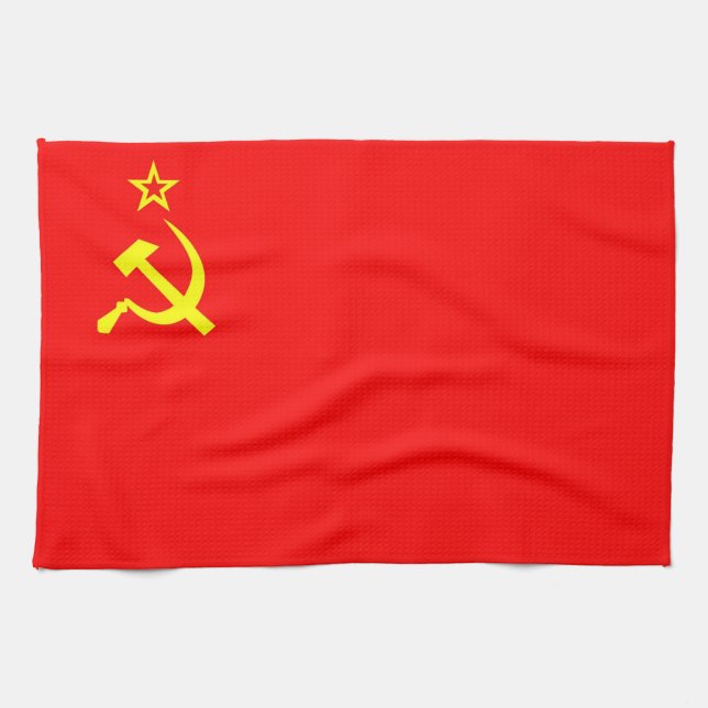 sowjetisches kommunistisches Landesflaggetuch Küchentuch (Horizontal)