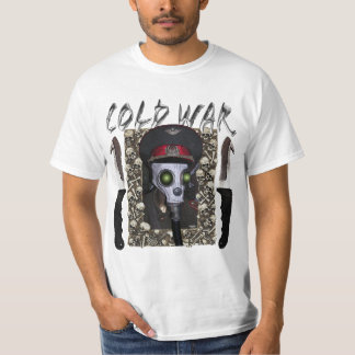 Sowjetisches Offizier-Gasmaske-T-Shirt - auf Weiß T-Shirt
