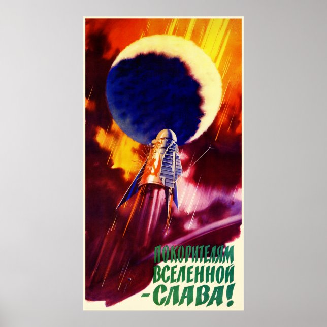 sowjetisches Propaganda-Poster Poster (Vorne)