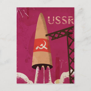 Sowjetisches Raumfahrtprogramm UdSSR Vintage Poste Postkarte