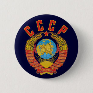 Sowjetisches Wappen CCCP Knopf Button