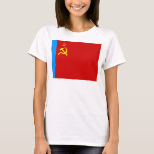 Sowjetrussland-Flagge, UdSSR, CCCP, Kommunismus, L T-Shirt