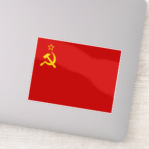 Sowjetunion-Flagge, UdSSR, CCCP, Kommunismus, Leni Aufkleber