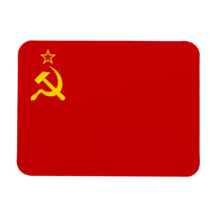 Sowjetunion-Flagge, UdSSR, CCCP, Kommunismus, Leni Magnet