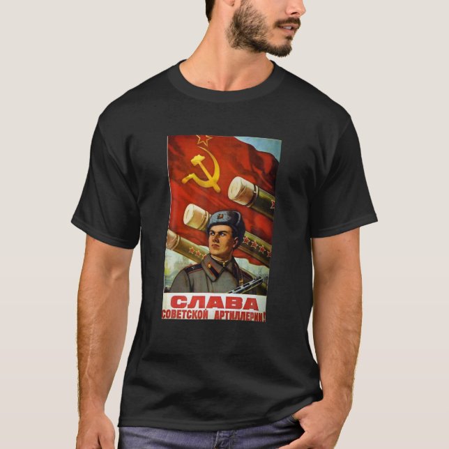 Sowjetunion Shirt UdSSR Propaganda Vintage Poster  (Vorderseite)