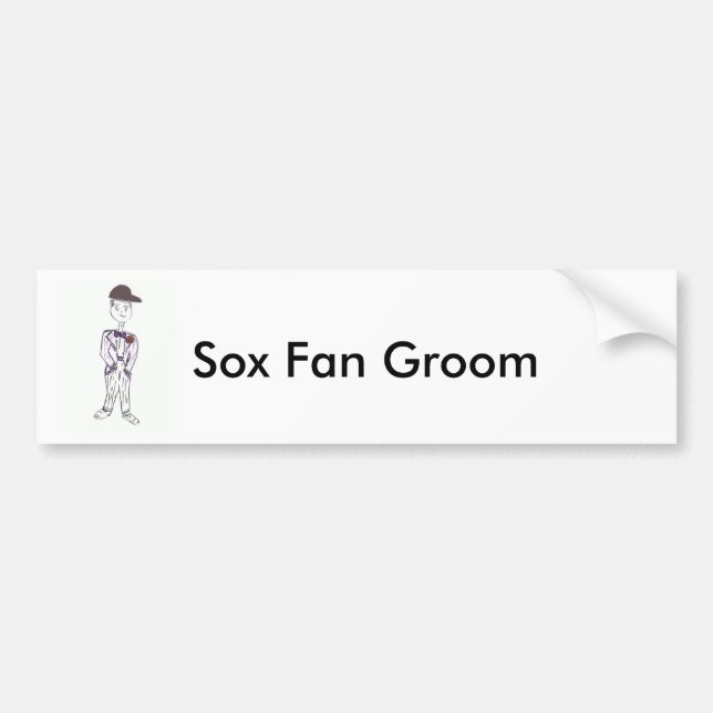 Sox Fan Groom Autoaufkleber (Vorne)