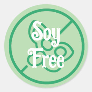Soy Allergy Soy Étiquette d'avertissement gratuit