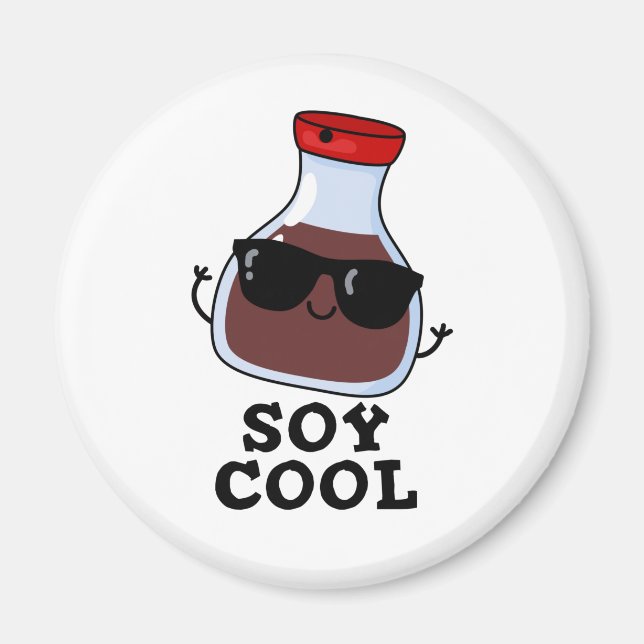 Soy Cool Funny Soy Sauce Puff Magnet (Vorne)