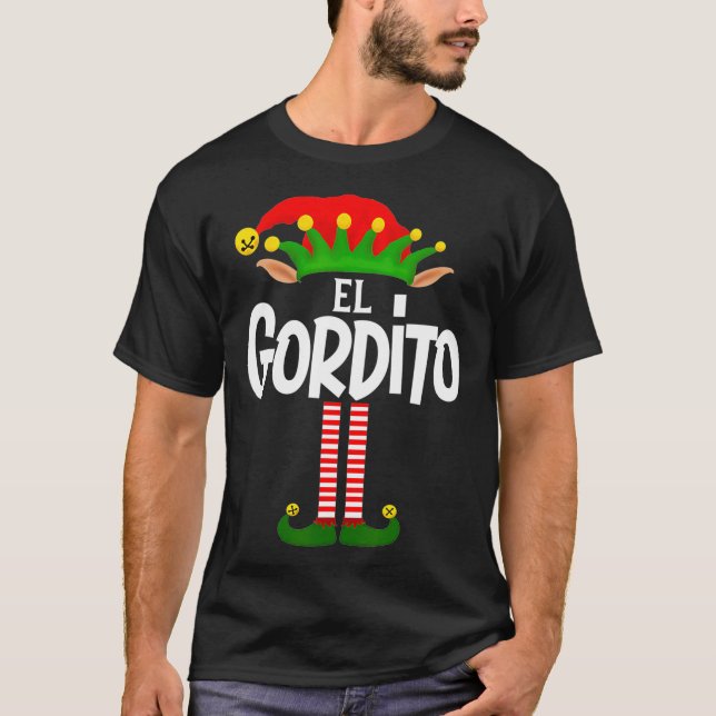 Soy El Gordito Elf Familiengruppe Matching in Span T-Shirt (Vorderseite)